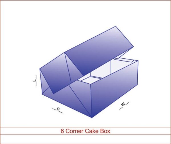6 Corner Cake Box NY