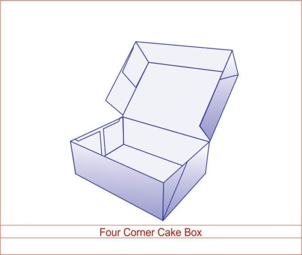 Four Corner Cake Box 01