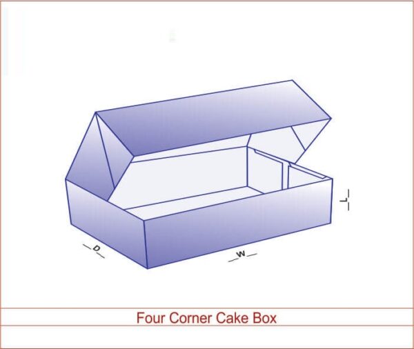 Four Corner Cake Box 02