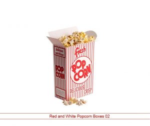 Red and White Popcorn Packaging