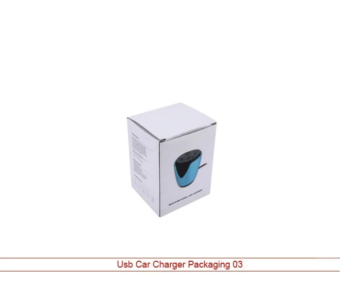 White Usb Car Charger Packaging